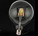 Bonlux 8W G125 LED Globe Light Bulbs, E26 Large Globe Dimmable Filament Bulb Warm White 2700K, Vintage LED Edison Bulbs 60W Equivalent Round Replacement Bulbs, Clear Glass Globe Bulb 800LM, 1 Pack