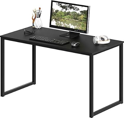 black computer desk