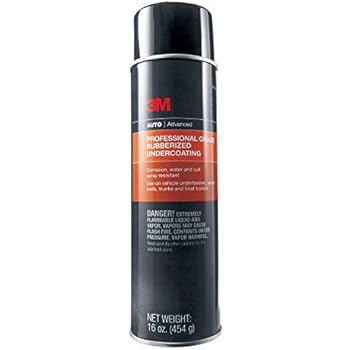 3M Professional Grade Rubberized Undercoating, Corrosion, Water and Salt Spray Resistant, 16 oz, 1 aerosol