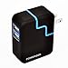 PowerGen PGCHAC31A-BK Travel Wall Charger with Swivel Plug for iPhone 4/4S and Other Android Devices - Retail Packaging - Black