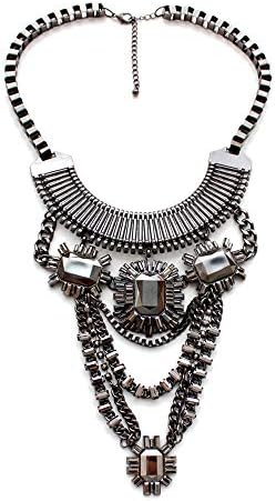 efigo Fashion Statement Necklace Choker Collar Bib Necklace Vintage Boho Costume Jewelry for Women Girls