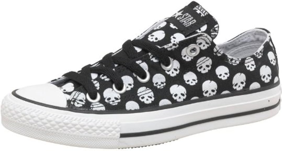 ladies black and white converse