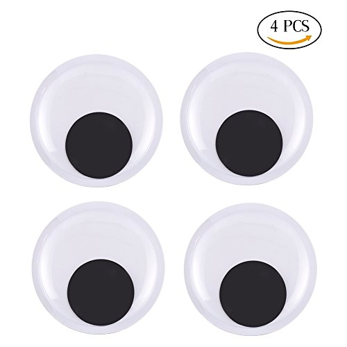 DECORA 6 Inch Large Wiggle Googly Eyes with Self Adhesive for Crafts Set of 4