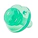 Nookums Pacifier 4 Pack - Orthodontic Single Piece Design - 100% Medical Grade Silicone - BPA Free, Latex Free, Phthalate Free - Paci-Plushies Pacifier Replacement (Green)