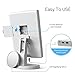 Babyltrl Lighted Makeup Vanity Mirror with 24pcs LED Lights, 2x/3x/10x Magnifying, Removable 10x Mirror, Dual Power Supply, 180° Adjustable Rotation, Dimmable Trifold Countertop Cosmetic Mirror, White