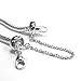 Sterling Silver Stopper Safety Chain Bead Charm European Style Bead Charm