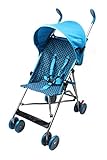 WonderBuggy Skyler Jumbo Umbrella Stroller | Features a Round Adjustable Canopy | Available in Hot Pink and Teal Blue (Teal Blue)