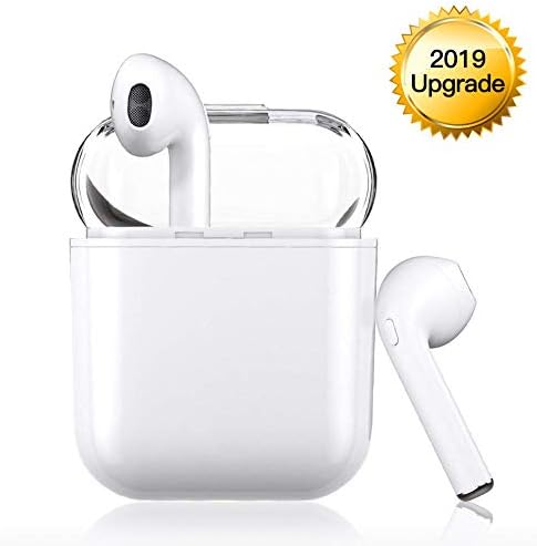 True Wireless Bluetooth 5.0 Headphones,in-Ear Wireless Earbuds Stereo Bluetooth Headset with Microphone IPX5 Anti-Sweat Sports Earbuds,Earphones Compatible with Apple Airpods Android Samsung iPhone