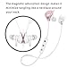 KINGWorld Bluetooth Headphones V4.1 Wireless Earbuds Sport Headset with Mic for iPhone X 6 6S 7 8 Plus Samsung Android Cell Phone(Rose Gold)