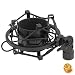 ZRAMO TH106 Black Spider Universal Microphone Shock Mount Holder Adapter Clamp Clip for AT2020 USB PR40 RE20 AT4033a AT2050 Large Diameter Studio Condenser Mic Anti-Vibration Mic Holder primary