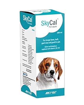 Pawsitively Pet Care Skycal Pet Liquid for Stronger Bones, Teeth, Growth In Pets (200 ml)