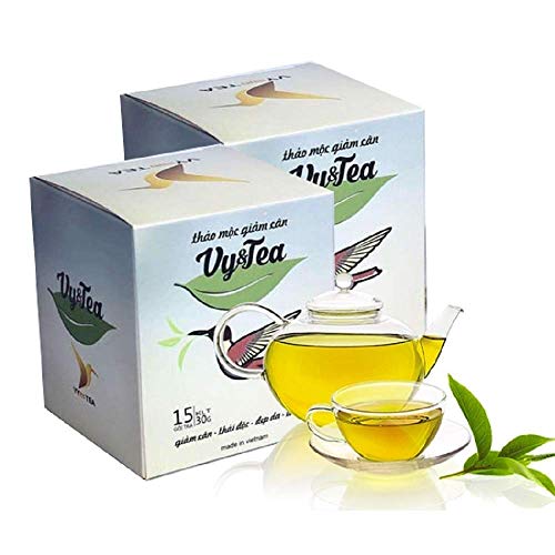 4 Boxes x 15 Packs Vy&Tea - Natural Herbal Tea Help wWeight Loss, Sleep Deep And Purifying The Body. People Who Are Obese, Overweight, Maintain Body Shape, With High Fat In The Blood, Fatty Liver