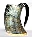Viking Craft'S Genuine Viking Drinking Horn Mug Tankard Handcrafted And Polished Finished | 20 Ounces