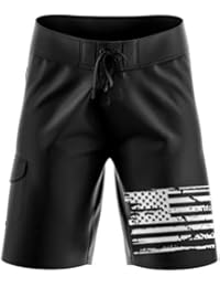 Tactical Pro Supply American Flag Army Board Shorts - 38