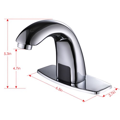 Charmingwater Touchless Bathroom Sink Faucet, Hands Free Automatic