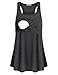 Larenba Maternity Tank Tops Women, Ladies Sleeveless Breastfeeding Shirt Soft Plus Size Clothing Nursing Cami Cotton Plain Pregnancy Pumping Casual Wear Comfy(Deep Grey,X-Large)