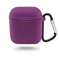 Apple Earbuds Wireless Accessories Silicone Protective Cover Case with Aluminum Keychain for Apple AirPods Wireless Earphone Charging Case