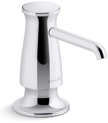 Dispensador De Jabón KOHLER K-1895-C-CP (Cromo Pulido): Elegancia Y Funcionalidad Para Tu Cocina O Baño