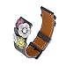 FayTop Luxury Flower Leather Watch Band for Women 20mm Samsung Watch Band 42mm Black Buckle for Galaxy Watch Active 40mm and Most 20mm Width Band Smartwatch/Traditional Watch Wristband Gray