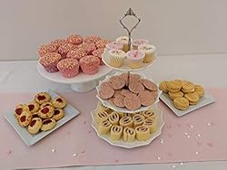 Checkered Chef 3 Tier Ceramic Serving Stand Cupcake