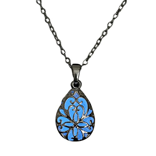 Han Shi Essential Necklace,Teardrop Oil Glitter Pendant Necklace Jewelry Xmas Gifts (C, L) Han Shi Essential Necklace,Teardrop Oil Glitter Pendant Necklace Jewelry Xmas Gifts (C, L)