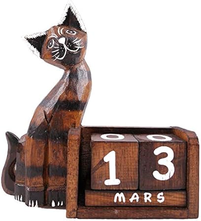 Calendrier Perpetuel Chat En Francais Decoration Chambre Enfant Amazon Fr Cuisine Maison