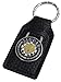 Jaguar Growler Leather and Enamel Key Ring Key Fob