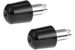 Motorcycle Handlebar Cap,ERYUE Pair of Universal Motorcycle Motorbike Aluminum Handlebar Bar Ends Plugs Grip Caps