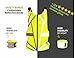 Crazy Flash Sale | Reflective Running Vest - Reflective Gear for Running, Cycling, Jogging, Walking, Motorcycle | Adjustable | Front Zipper | Back Pocket | Bonus - Set of 2 Bands | for Men and Women