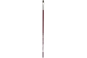 da Vinci Oil & Acrylic Series 1845 Oil Paint Brush, Filbert Russian Black Sable, Size 8