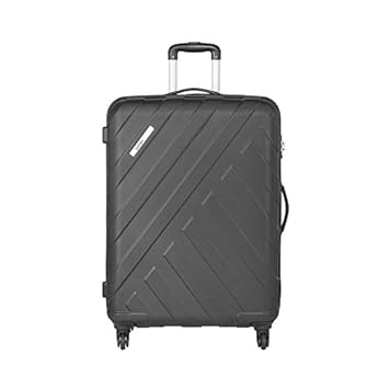 Safari Harbour 65 Cms Polycarbonate Black Check-In TSA Lock 4 wheels Hard Suitcase