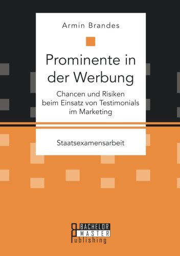 Buch Prominente In Der Werbung Chancen Und Risiken Beim - 