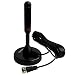 LEADSIGN Digital TV Antenna for ATSC Tuner-Portable Indoor HD TV Antenna with Magnetic Base and 16.5 feet Coax Cable primary