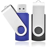 AreTop 16GB USB 2.0 Flash Drive Memory Fold Storage Thumb Stick Pen Swivel Design (2pcs mixcolours)