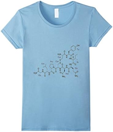 Women's OXYTOCIN MOLECULE chemistry gift for teachers and students  Medium Baby Blue