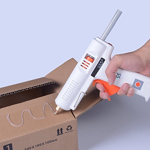150W Professional Hot Melt Glue Gun, LAFEINA 100-240V Glue Tool 140-220 Degrees Adjustable Temperature Repair Tool