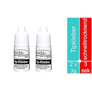 Profi-Tipkleber, Spezial Nagelkleber extra stark 2er Pack (2 x 3gr.)