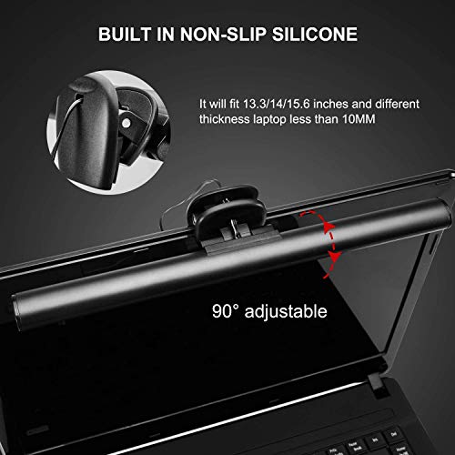 USB Clip-On Hanging LED Light For Monitors & Laptops — Adjustable Brightness, No Glare, Eye-Care Task Lamp