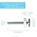 Sungrace M10 Pressure Mounted Baby Gates Threaded Spindle Rods Accessory Screw Mounted Bolts Kit (4 Pack, 10 mm)