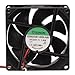 SUNON EE80252B1-0000-A99 DC Brushless Fan, 12" Leads Connection, Ball Bearing, 24 VDC, 75mA, 80 mm L x 80 mm W x 25 mm H primary