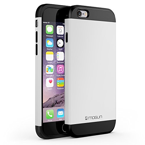 iPhone 6 Case, Slim Protector - Best Ultra Thin Rugged Case for Your iPhone 6 4.7 - Hybrid Dual Layer Protective Cover designed for Shock Absorbing + Drop Protection + Impact & Scratch Resistant - Perfect for Daily Use! (Black/White)