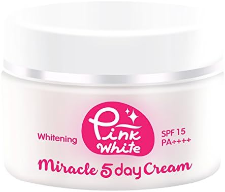 Nourishing Moisturizing Pink White Miracle 5 Day Cream SPF15 PA++++ 25 GMS White Formulated With White Mulberry Extracts, Jujuba Extracts, Licorice, Goldenroot. For All Types Of Skin.