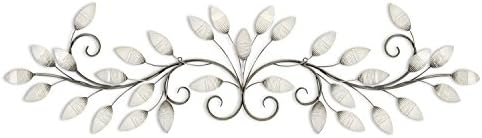 Stratton Home Decor S07736 Brushed Pearl Over The Door Wall Decor, 5100 W X 100 D X 1500 H, White