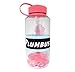 Rick and Morty Plumbus Water Bottle w/Molded Reusable Ice Cubes [22oz] Hyro Tumbler Flask, Anime Plastic Water Bottle (OFFICIALLY LICENSED), By JustFunky
