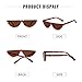 GIFIORE Retro Cat Eye Sunglasses for Women Vintage Half Round Frame Cateye Sun Glasses (Leopard Print Frame Brown Lense)