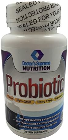 Doctor's Optimum Probiotics Supplement | Most Effective Probiotics | Dairy &amp; Soy Free | for Women, Men &amp; Kids | Immunity, Digestive, Acne, Mood &amp; Brain Support | 5.56 Billion Live Bacteria Per Capsule | Contains Vegetarian Acid-fast Capsules That Survives Stomach Acid | Does NOT Contain Fos- the #1 Cause for Gas and Bloating | 60 Easy-to-swallow Once Daily Capsules |No Fillers Formulated By a Physician| No Known Side Effects! | Satisfaction Guaranteed |