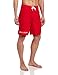 Speedo Men's Guard 21 Inch Board Shorts, Red, 32