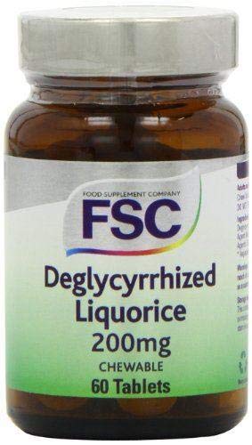 FSC 200mg Deglycyrrhized Liquorice - Pack of 60 Tablets