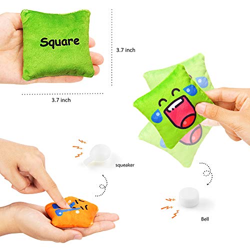 teytoy Bean Bags Kids Throwing Sensory Bean Bags with Shapes and