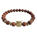 KESEE Volcanic Bracelet Owl Bracelet Gold Bracelet Lava Stone Bead Bracelets (Coffee) primary